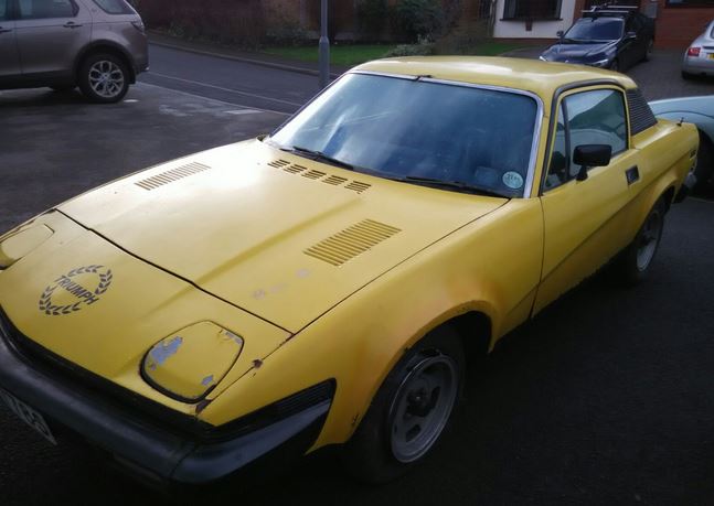 Triumph TR7 yellow VKM778S.JPG